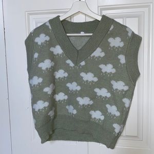 Comfy green shein sweater vest!!!!
